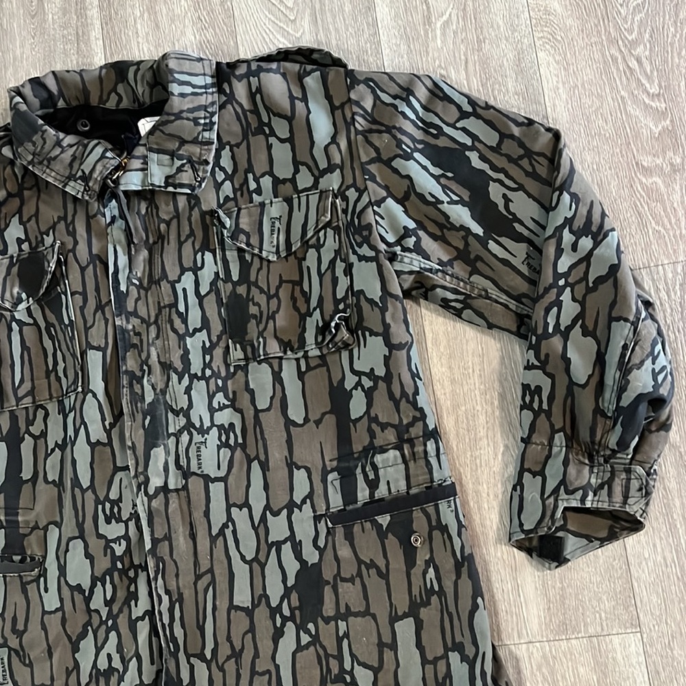 M-65 Tree Bark pattern field jacket men’s sz L, as is - Picture 2 of 16